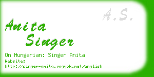 anita singer business card